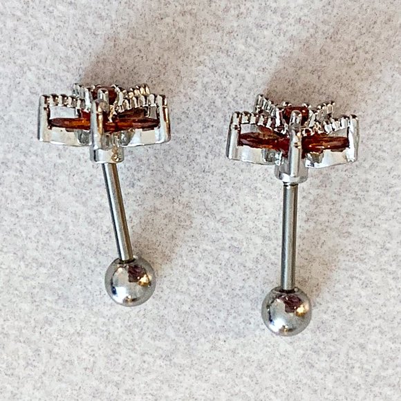 Starfish Jeweled Stud Earring Set - Picture 4 of 5